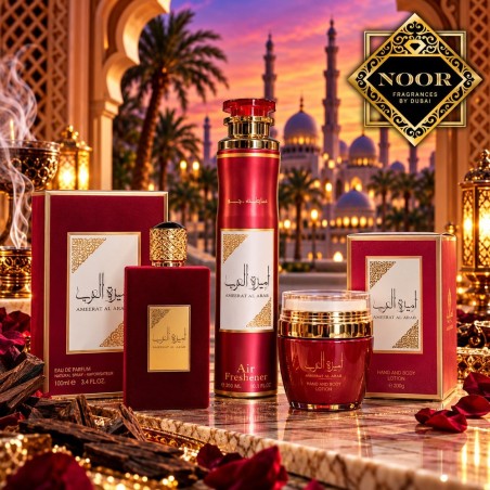 Noor Gift Set 3 in 1 - Ameerat Al Arab: Profumo & Crema Corpo & Home Spray